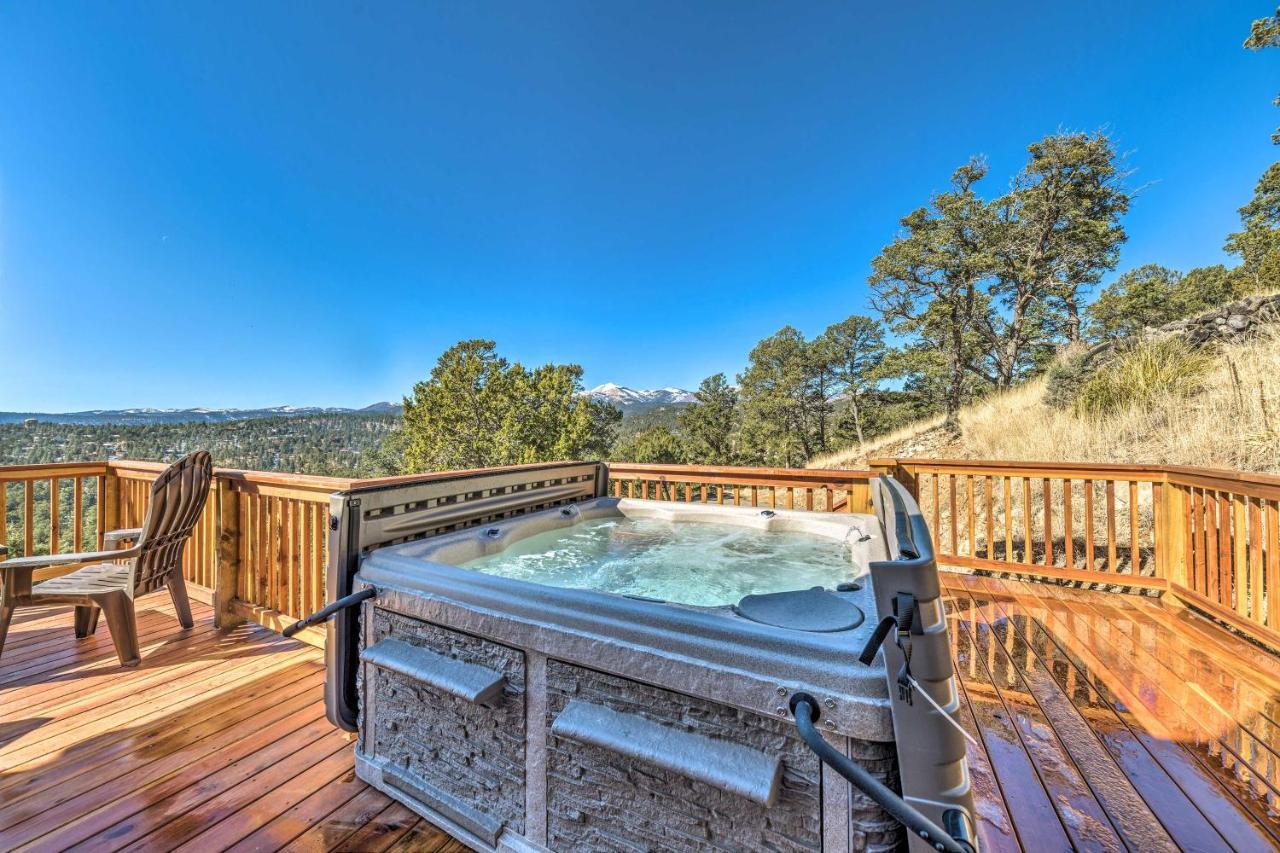 Villa Mountains Majesty Cabin With Hot Tub And Mtn Views! à Ruidoso Extérieur photo